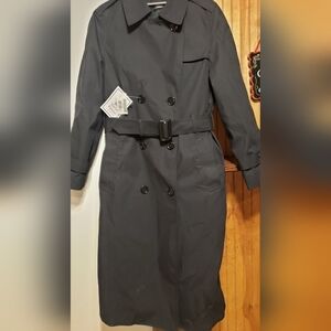 Garrison Collection Double Breasted Belted Trench Coat New W/tags Insulated 10 L